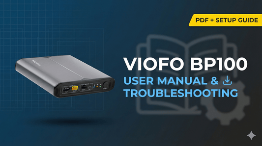 VIOFO BP100 Battery Pack User Manual & Troubleshooting Guide