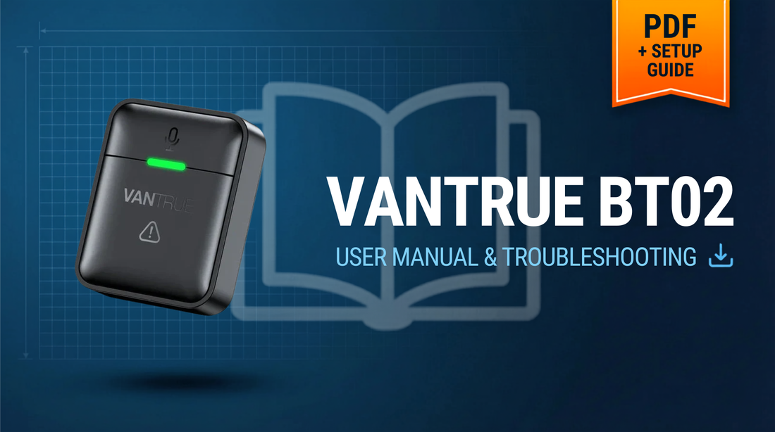 Vantrue BT02 Bluetooth Remote User Manual & Setup Guide