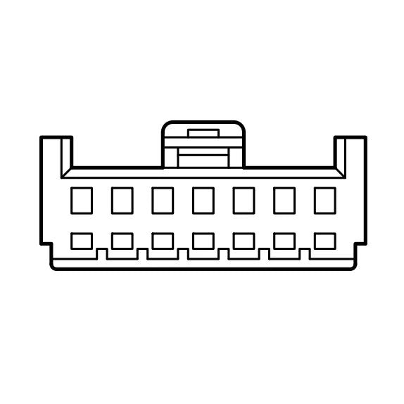Outline of a keyboard with a toolbox on a white background