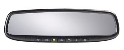 Car rearview mirror with digital display on a white background
