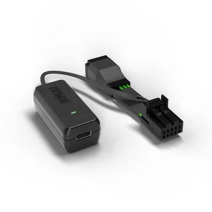 Dongar hardwire kit adapter with USB-C port connecting to multi-pin connector for clean install