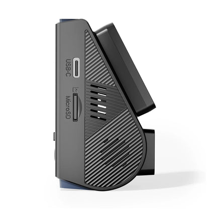 VIOFO A119M Pro side profile close-up of USB-C port and MicroSD card slot