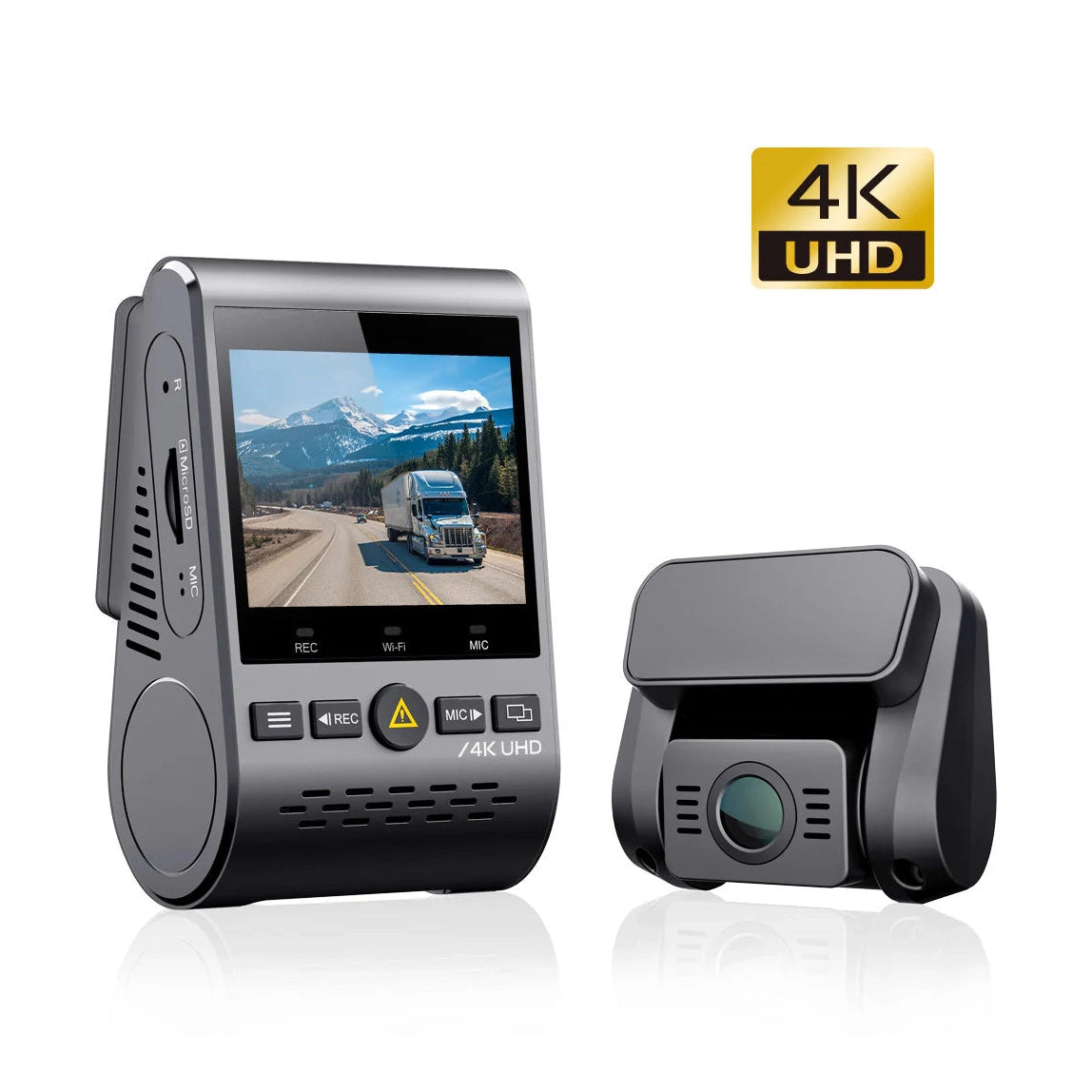 VIOFO A129 Pro Duo dual-channel dash cam with 4K front and 1080p rear cameras