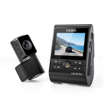 VIOFO A149 Pro Duo dash cam unit with control buttons and rear camera module