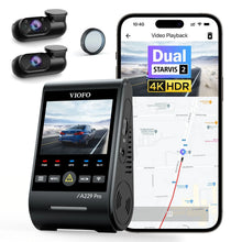 VIOFO A229 Pro 3-CH - 4K Front, 2K Rear + 1080p Cabin - HDR, Dual STARVIS 2