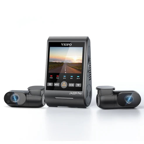 VIOFO A229 Pro 3-CH - 4K Front, 2K Rear + 1080p Cabin - HDR, Dual STARVIS 2