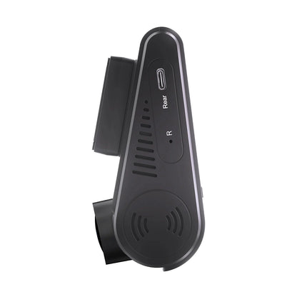 VIOFO A229 Ultra rear camera close-up with USB-C port and wireless charging pad