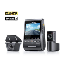 VIOFO A229 Ultra W 3-CH Front+Rear+Cabin Dash Cam - 4K Front, 4K Waterproof Rear, 1080p Cabin