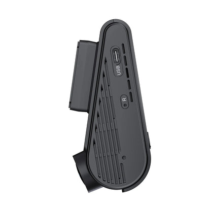 VIOFO A329S side view USB-C port and mounting bracket detail