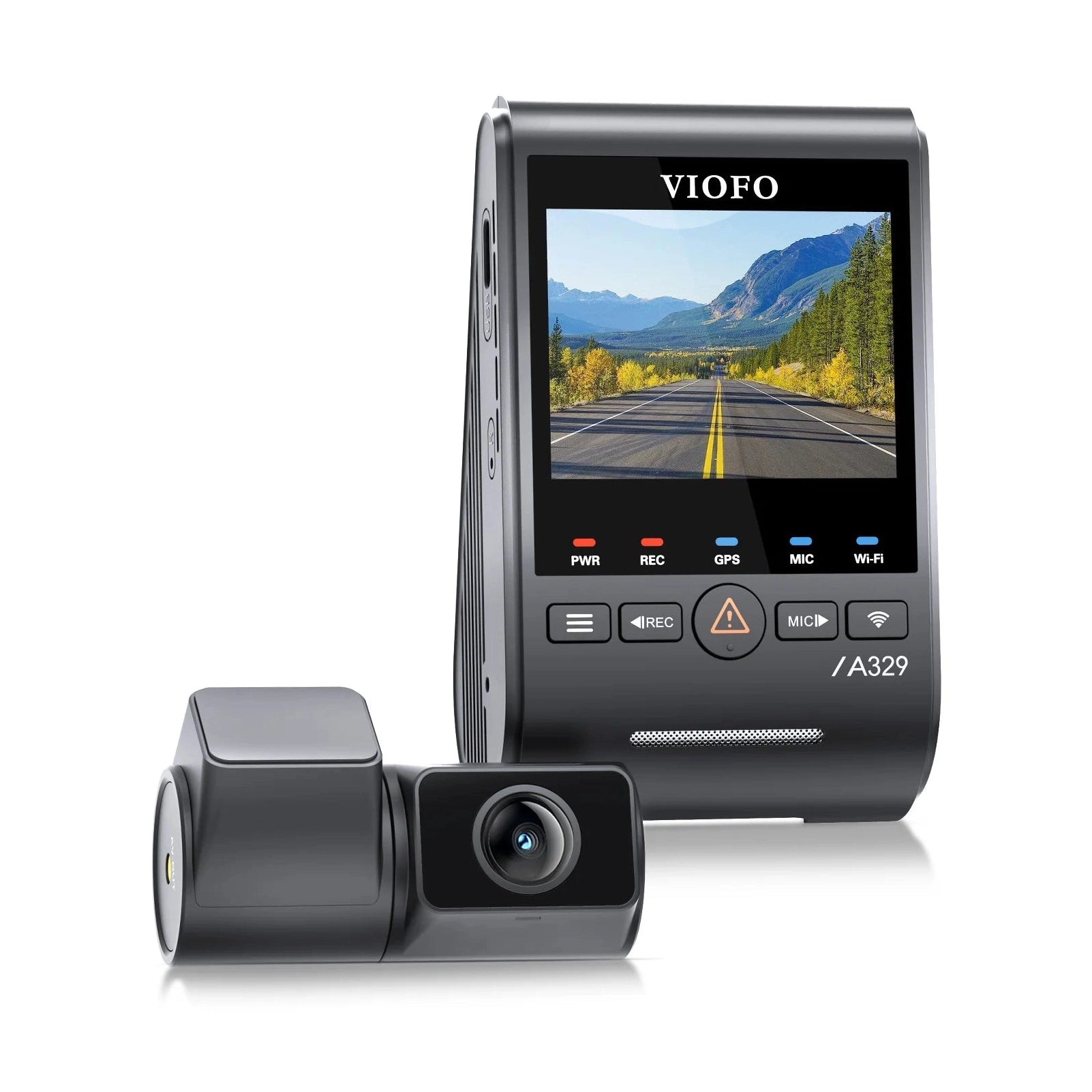 VIOFO A329S 2-CH Front + Rear Dash Cam - 4K 60 fps Wi-Fi 6 Sony STARVIS 2