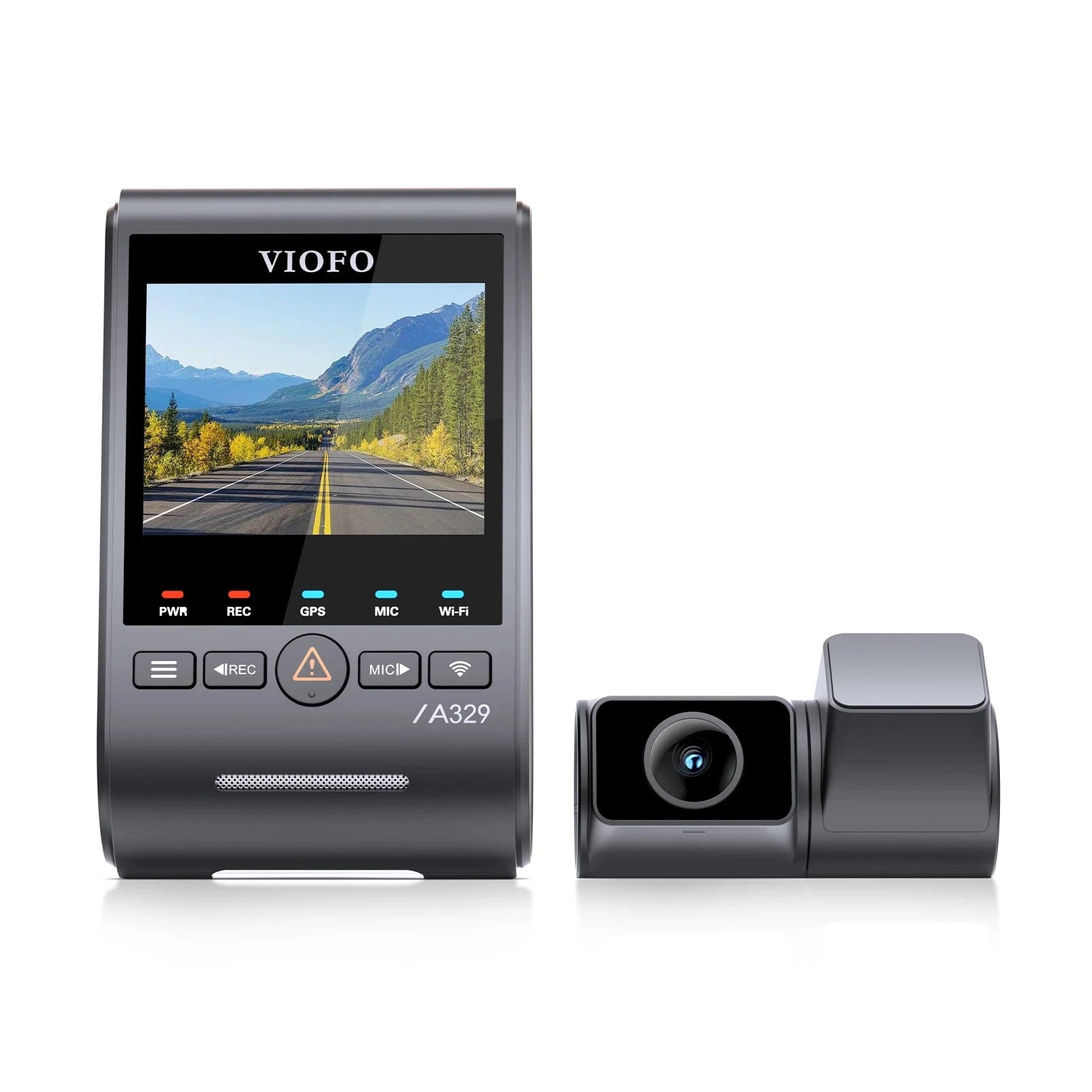 VIOFO A329S 2-CH Front + Rear Dash Cam - 4K 60 fps Wi-Fi 6 Sony STARVIS 2