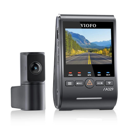 VIOFO A329S 2-CH Front + Rear Dash Cam - 4K 60 fps Wi-Fi 6 Sony STARVIS 2