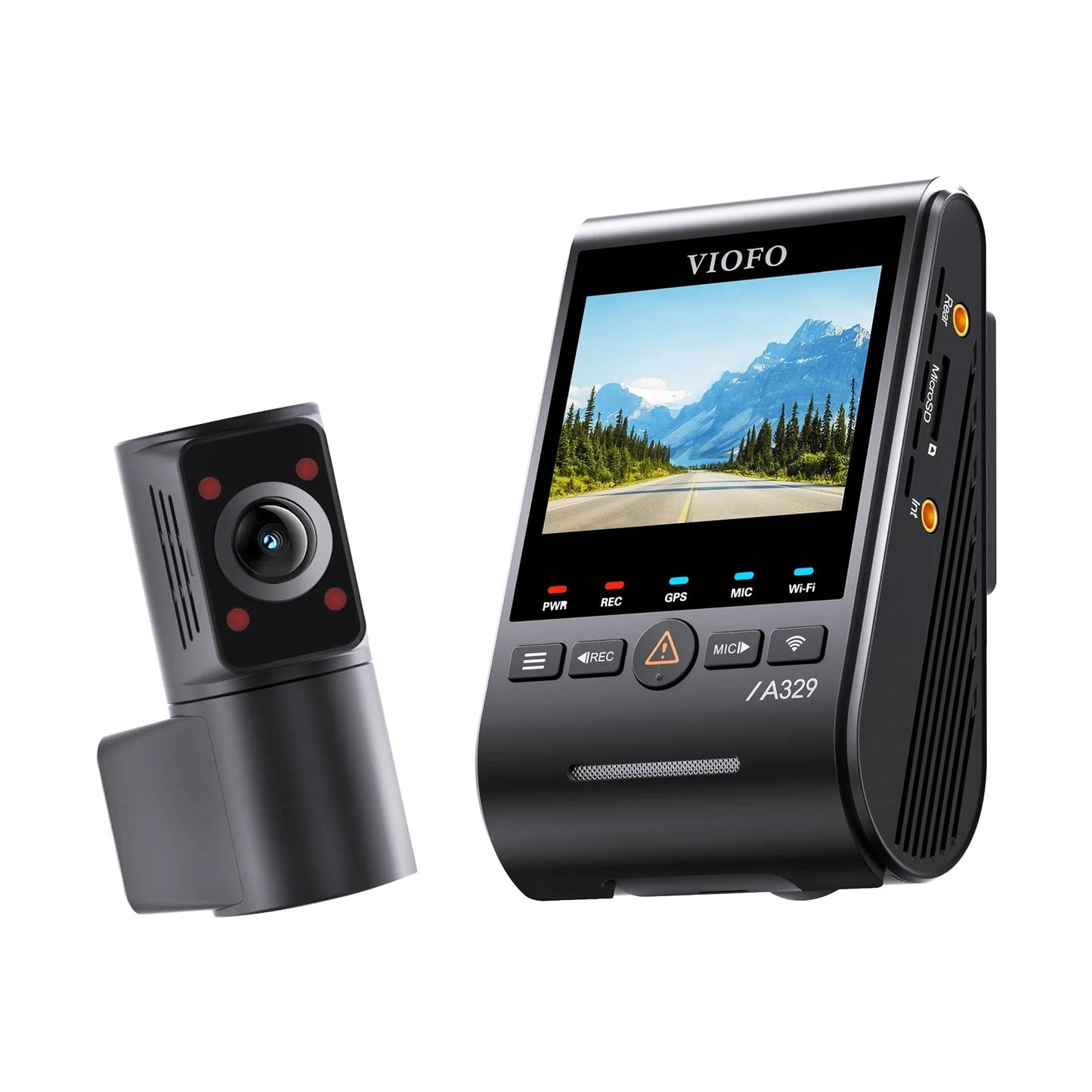VIOFO A329S dual dash cam with 4K front and IR cabin camera