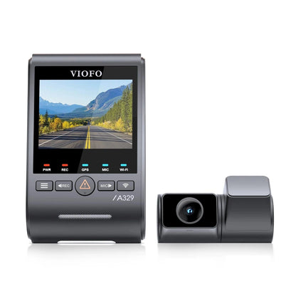 VIOFO A329S front and rear dual dash cam system black with 2.4 inch screen