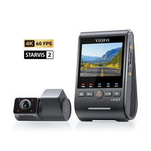 VIOFO A329S 4K 60fps STARVIS 2 dual dash cam with badges