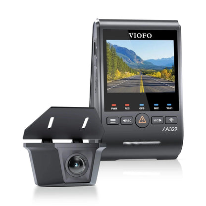 VIOFO A329SW front and rear dash cam system with waterproof IP67 rear camera