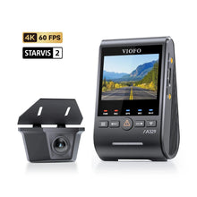VIOFO A329SW 4K 60fps Sony STARVIS 2 dash cam side view showing ports and buttons