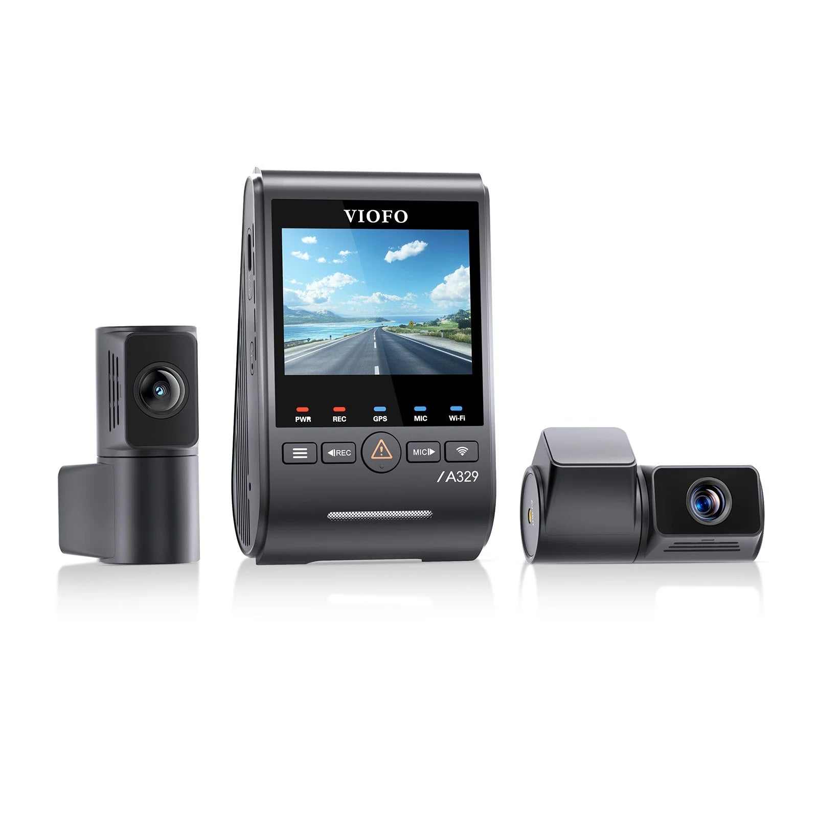 VIOFO A329T 3CH Telephoto Dash Cam - Front, Telephoto & Rear