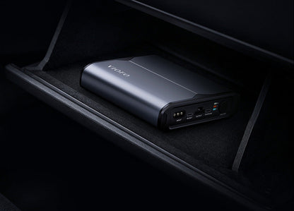 Slim VIOFO BP60 battery pack fitting in glove box