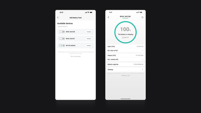 VIOFO app Bluetooth connection status for BP60 battery