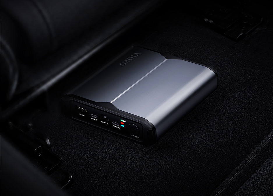VIOFO BP60 battery pack stored in glove compartment