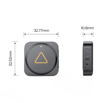 VIOFO BTR200 remote control technical dimensions diagram showing size and buttons