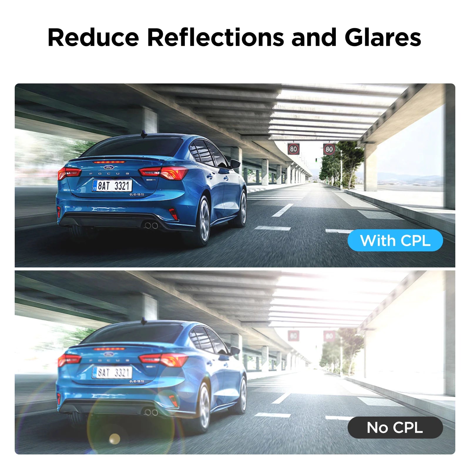 VIOFO CPL-600 Rear CPL Filter - Anti-Glare Polariser for A229 Ultra/A329S/T RTC420/RC320