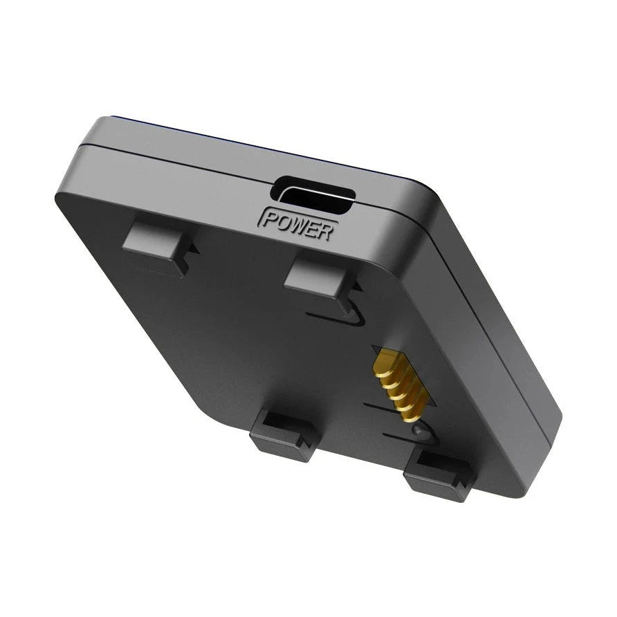 VIOFO A119 Mini GPS mount underside showing USB-C port and gold connector pins