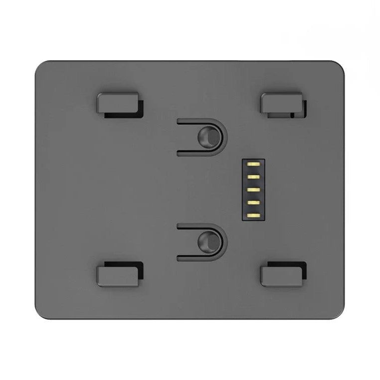VIOFO A329 GPS mount top view with gold contact pins and metal clips