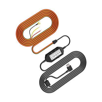 VIOFO HK4 USB-C hardwire kit with right-angle cable and wiring harness for dash cam parking mode