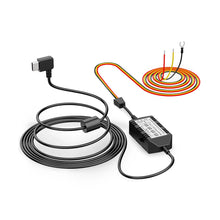 VIOFO HK4 Type-C hardwire installation kit showing power adapter label and vehicle wiring diagram