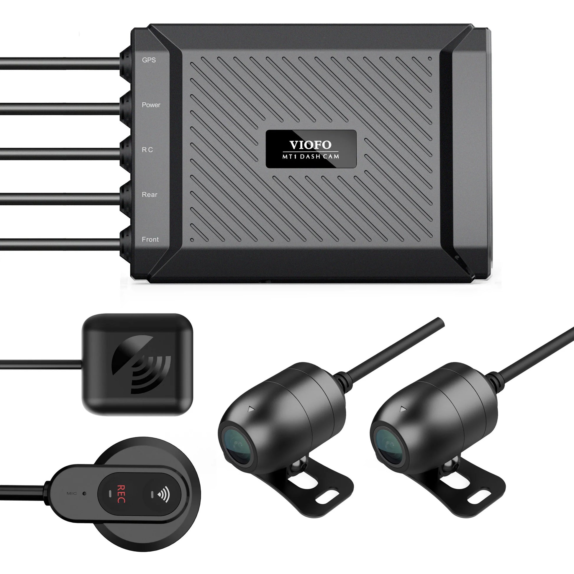 VIOFO MT1 2-CH Front+Rear Motorcycle Dash Cam - Dual 1080p GPS Wi-Fi Sony STARVIS
