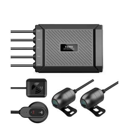 VIOFO MT1 dual channel dash cam kit with GPS, power, rear and front ports