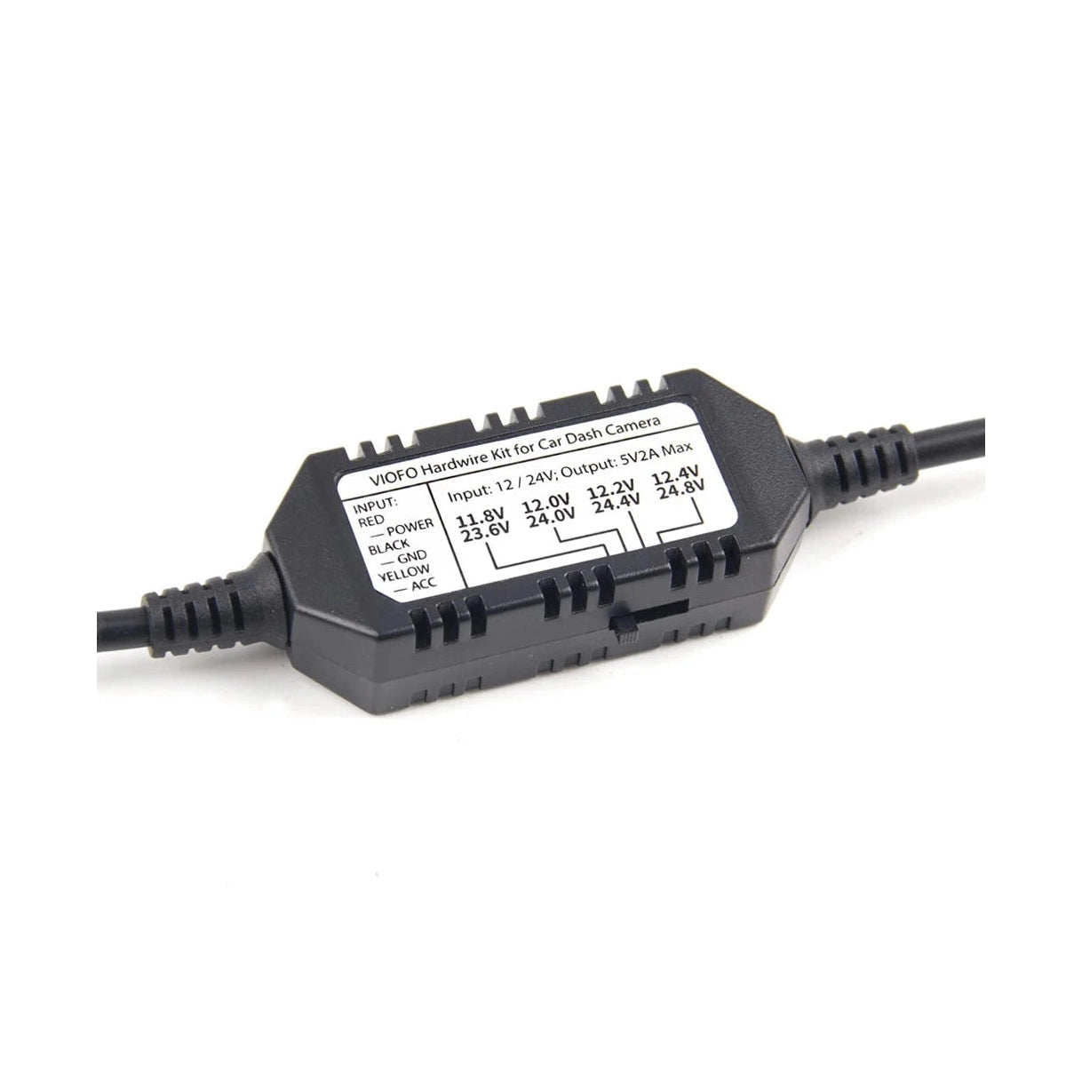 VIOFO HK3 hardwire kit voltage regulator module with wiring diagram label