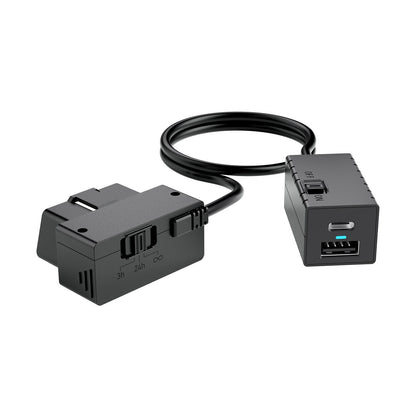 VIOFO OP100 hardwire kit featuring 3h-24h-infinity battery protection switch