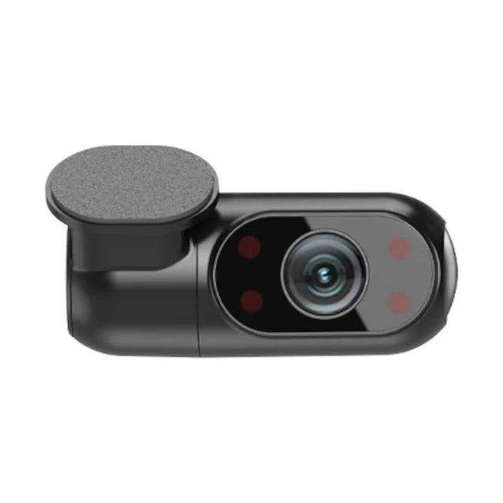 Black VIOFO RF200 front view showing lens and four infrared LEDs