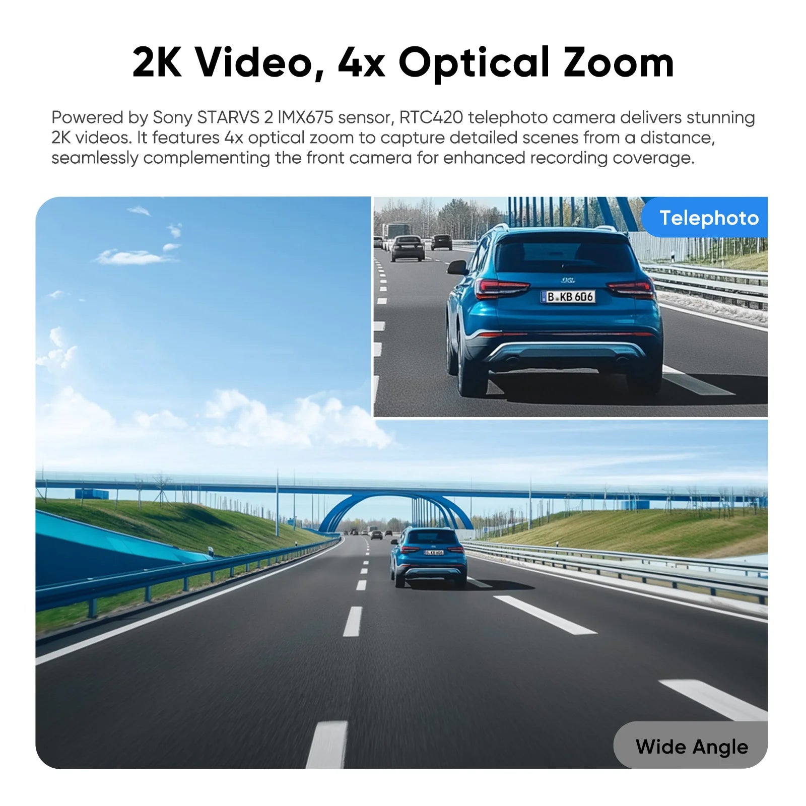 VIOFO RTC420 – 2K 4x Optical Zoom STARVIS 2 Telephoto - Suits A329 Non-S/T