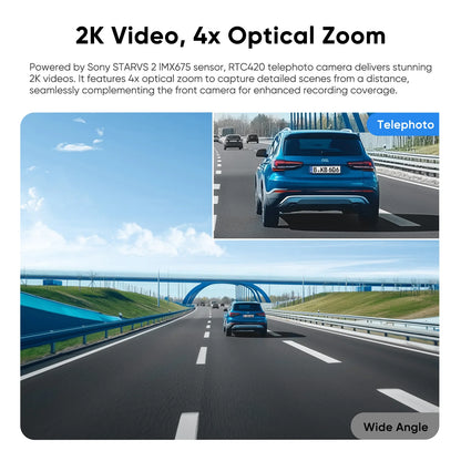 VIOFO RTC420 – 2K 4x Optical Zoom STARVIS 2 Telephoto - Suits A329 Non-S/T