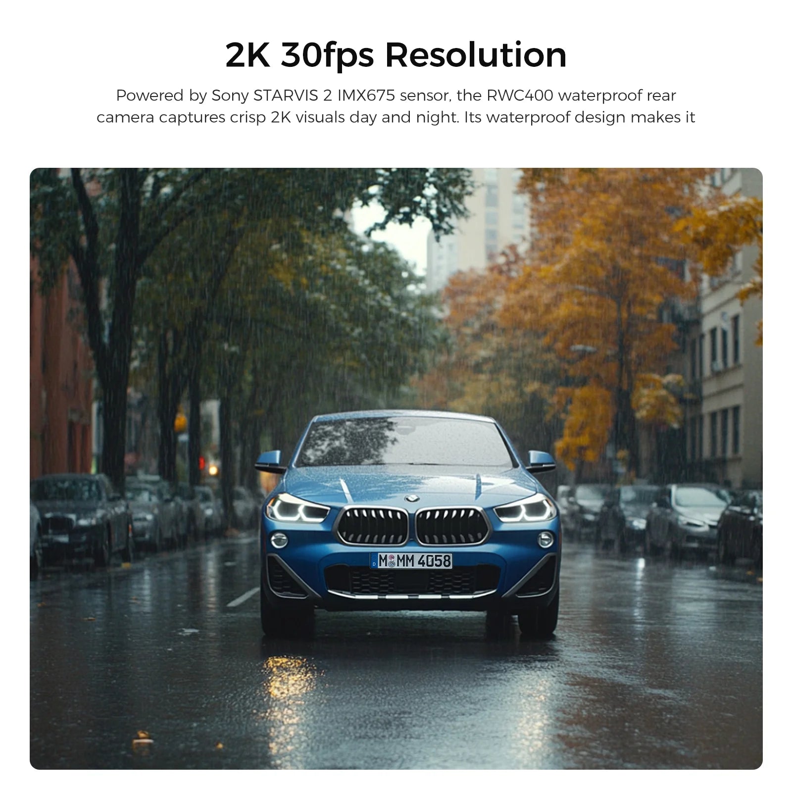 VIOFO RWC400 – 2K HDR IP67 STARVIS 2 Rear Camera - Suits A329 Non-S/T