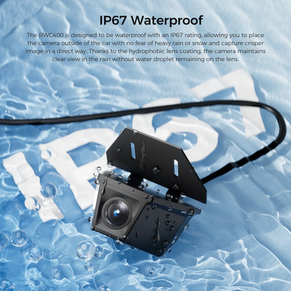 VIOFO RWC400 IP67 waterproof rear camera in water rain proof