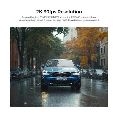VIOFO RWC400 2K resolution rear camera wet street night vision