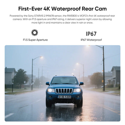 VIOFO RWE800 – 4K HDR Sony STARVIS 2 Rear Camera - Suits A229 Ultra Series