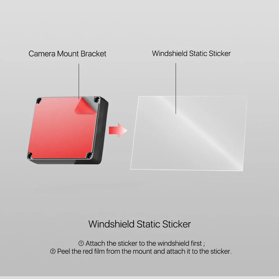 VIOFO Static Windshield Sticker – Residue-Free Mounting Pad