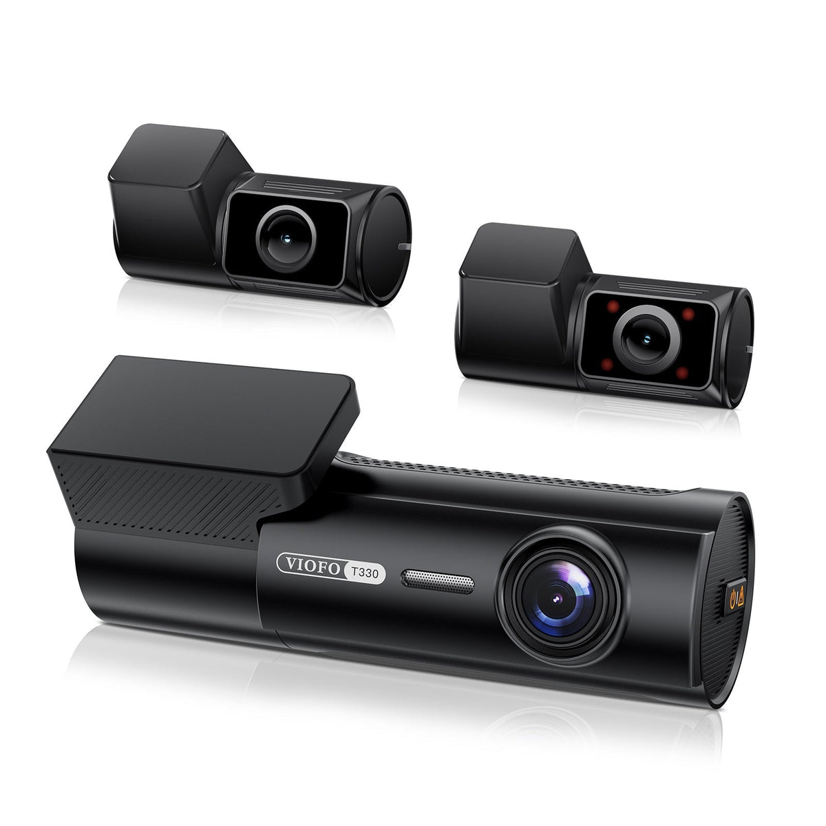 VIOFO T330 3CH dash cam set with front lens and infrared cabin camera