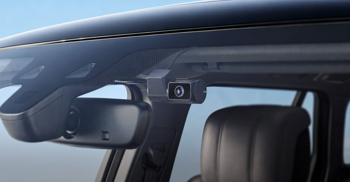 VIOFO T330TW telephoto cabin camera mounted inside vehicle windshield for interior recording