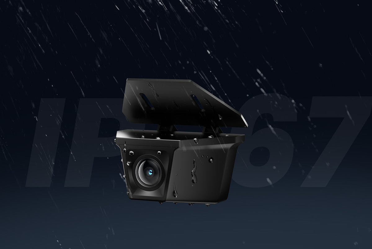 IP67 waterproof VIOFO rear dash cam camera in rain
