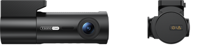 VIOFO T340WW main unit with two waterproof exterior cameras on white surface