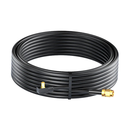 VIOFO waterproof rear camera cable with ribbed sheath and gold SMA connectors