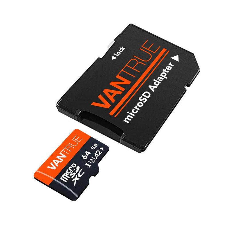 Vantrue 64GB microSD Card Accessory – U3 V30 70 MB/s High Endurance