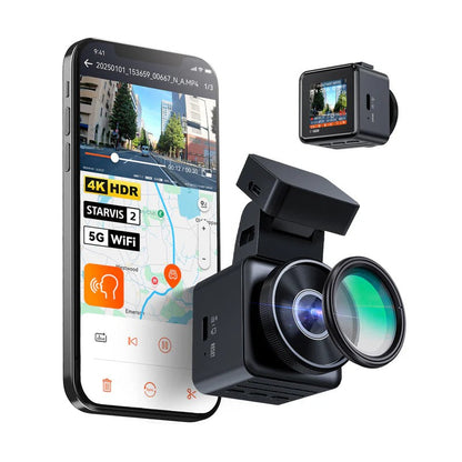 Vantrue E1 Pro 1-CH 4K 30 fps Dash Cam - STARVIS 2 PlatePix